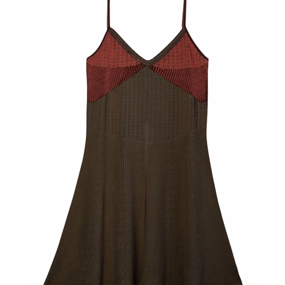 Marc Jacobs Green and Red Mini Dress